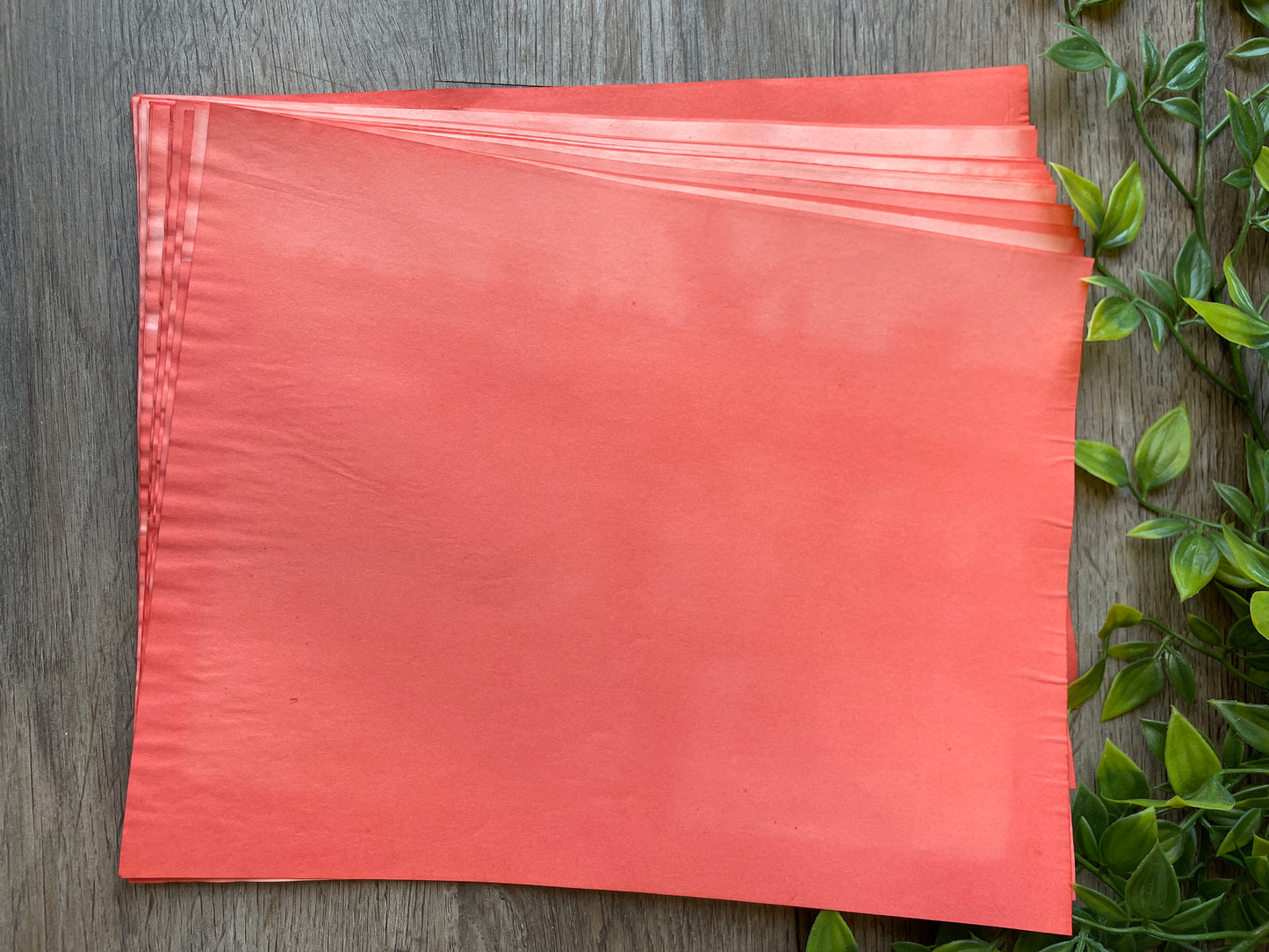 Tea dyed paper. Deep and Light orange.  Perfect for journals.  Each sheet is hand-dyed, resulting in a truly one of-a-kind lot. 25 sheets.